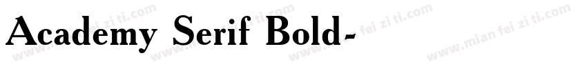 Academy Serif Bold字体转换